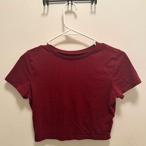 Wild Fable Deep Red Crop Top